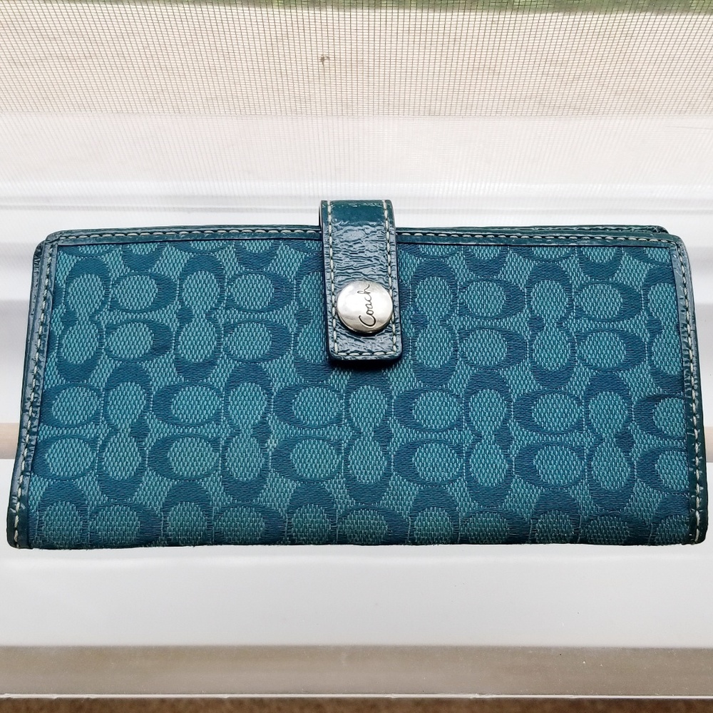 Coach Slimline Checkbook Wallet